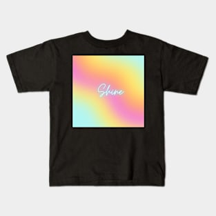 Pink Pastel Shine Kids T-Shirt